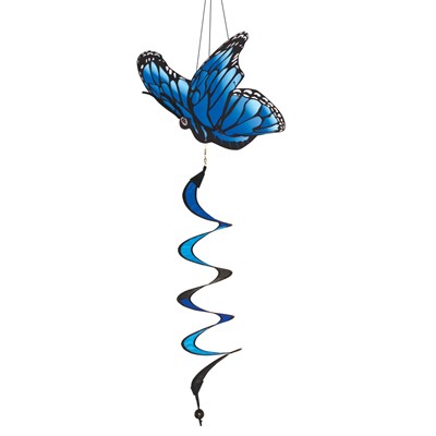 Blue Morpho Theme Twister Windsock